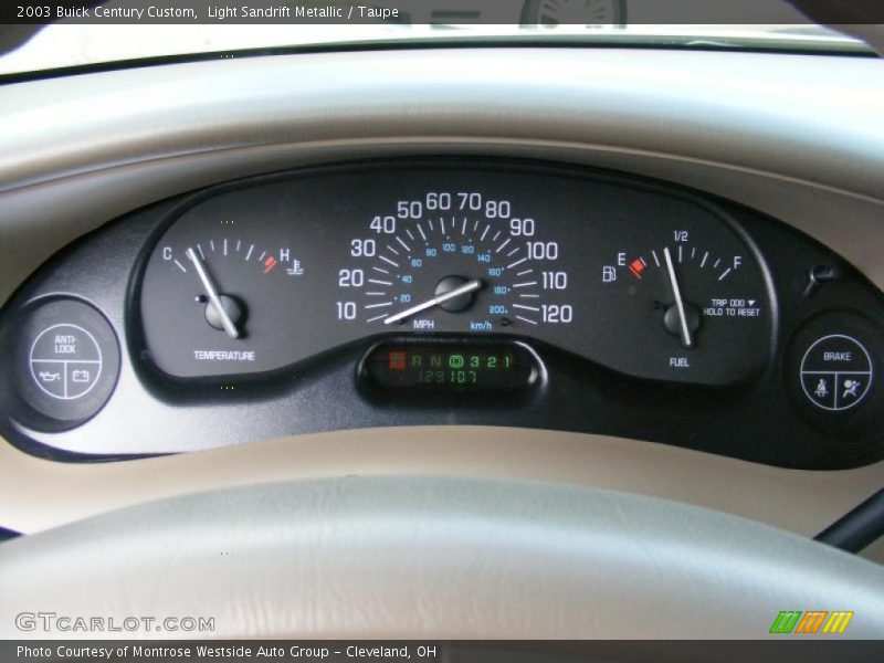 Light Sandrift Metallic / Taupe 2003 Buick Century Custom