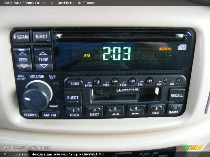 Light Sandrift Metallic / Taupe 2003 Buick Century Custom