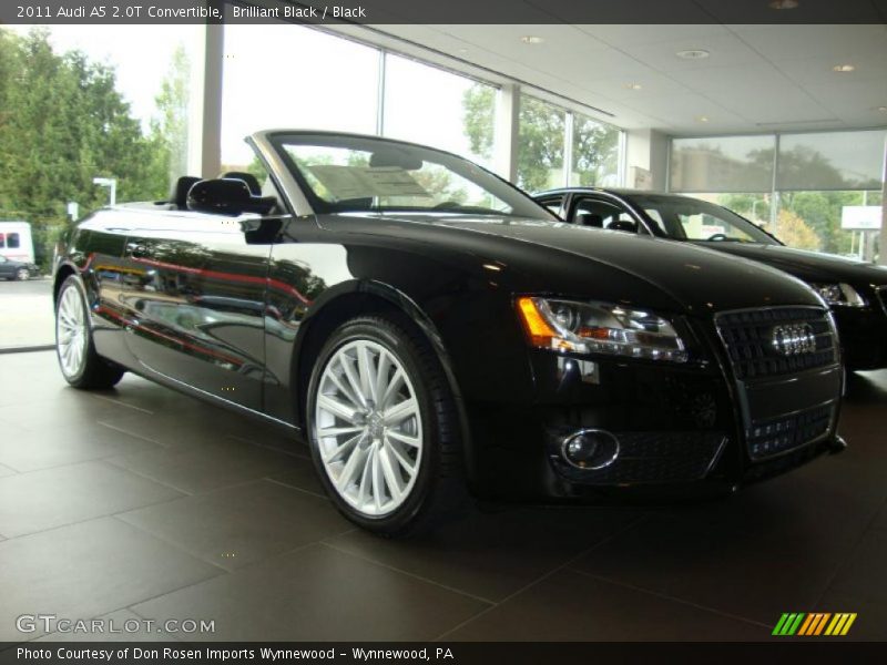 Brilliant Black / Black 2011 Audi A5 2.0T Convertible