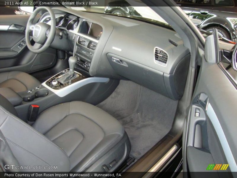 Brilliant Black / Black 2011 Audi A5 2.0T Convertible