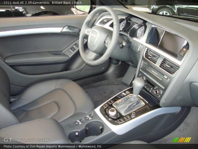Brilliant Black / Black 2011 Audi A5 2.0T Convertible