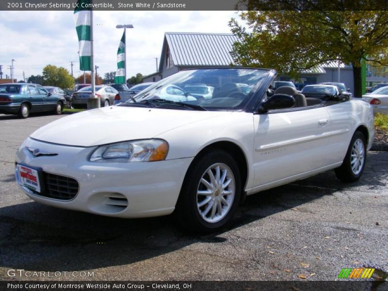 Stone White / Sandstone 2001 Chrysler Sebring LX Convertible