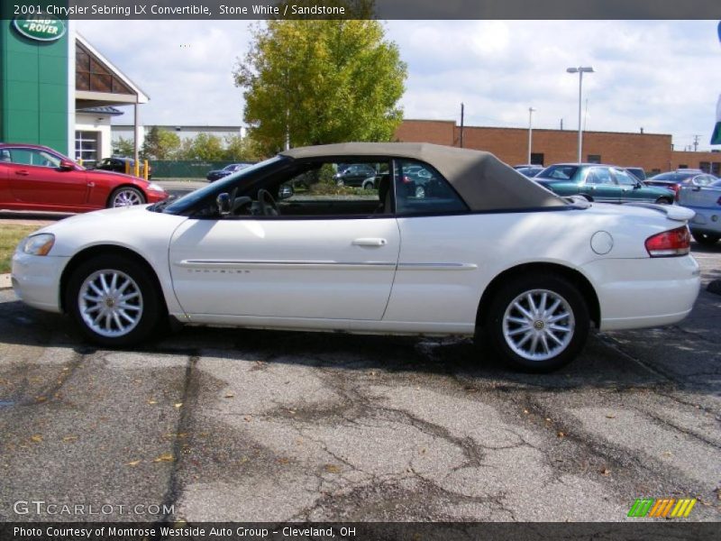 Stone White / Sandstone 2001 Chrysler Sebring LX Convertible