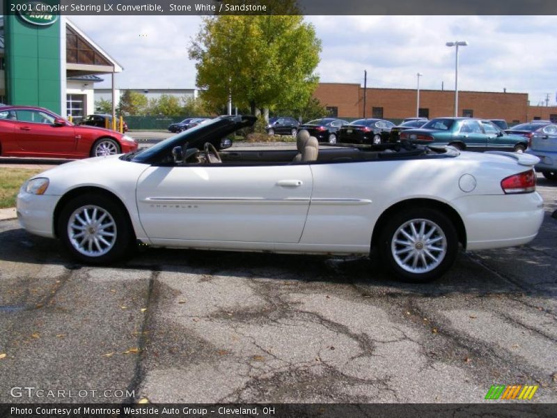 Stone White / Sandstone 2001 Chrysler Sebring LX Convertible