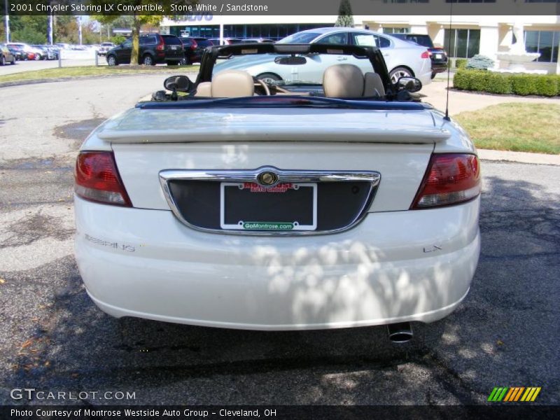 Stone White / Sandstone 2001 Chrysler Sebring LX Convertible