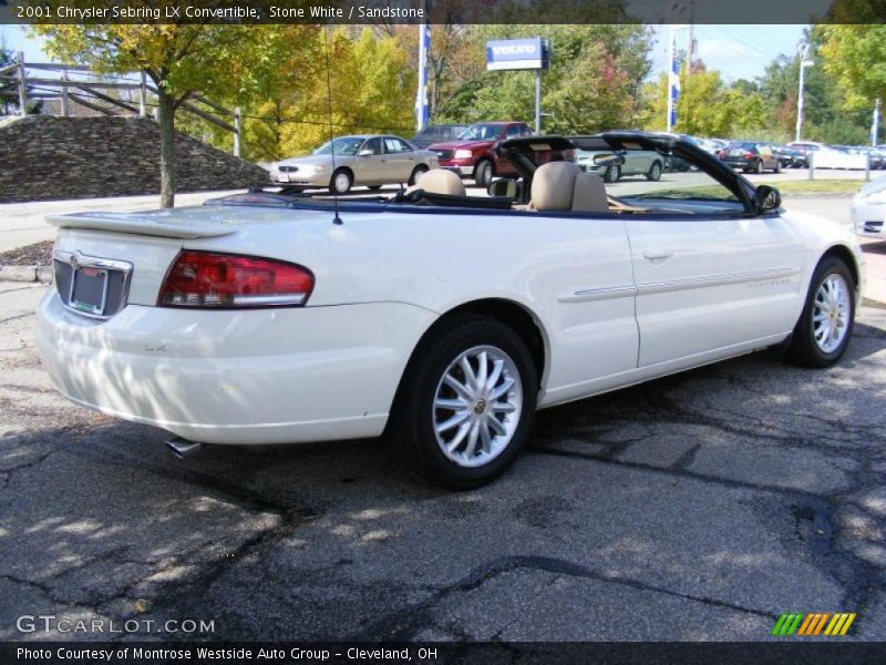 Stone White / Sandstone 2001 Chrysler Sebring LX Convertible