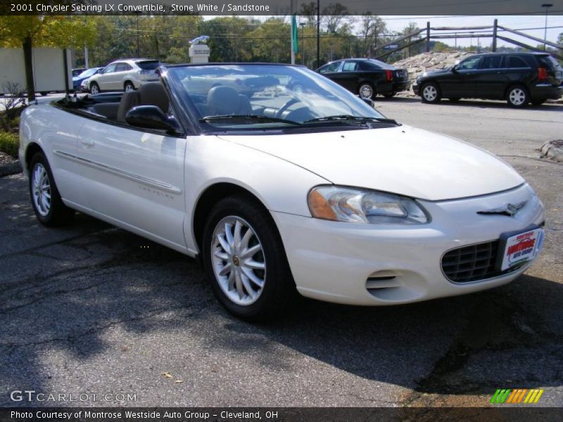 Stone White / Sandstone 2001 Chrysler Sebring LX Convertible