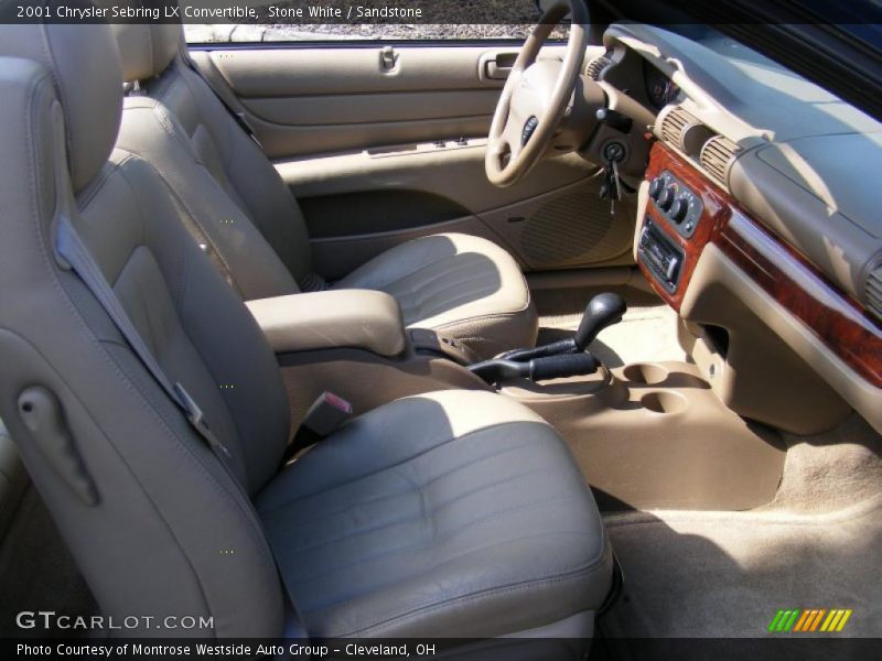 Stone White / Sandstone 2001 Chrysler Sebring LX Convertible