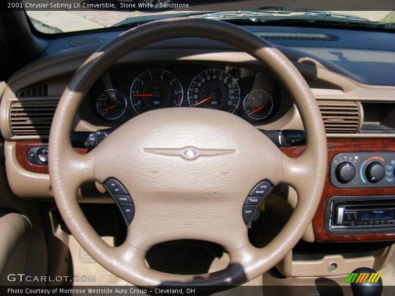 Stone White / Sandstone 2001 Chrysler Sebring LX Convertible