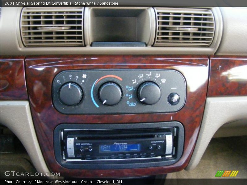 Stone White / Sandstone 2001 Chrysler Sebring LX Convertible