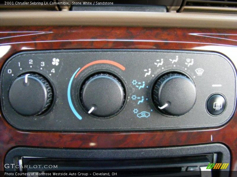 Stone White / Sandstone 2001 Chrysler Sebring LX Convertible