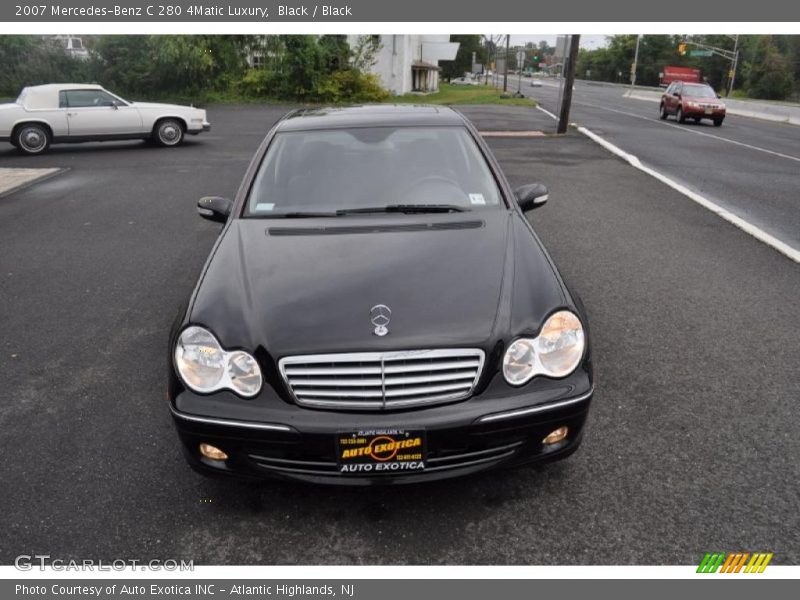 Black / Black 2007 Mercedes-Benz C 280 4Matic Luxury