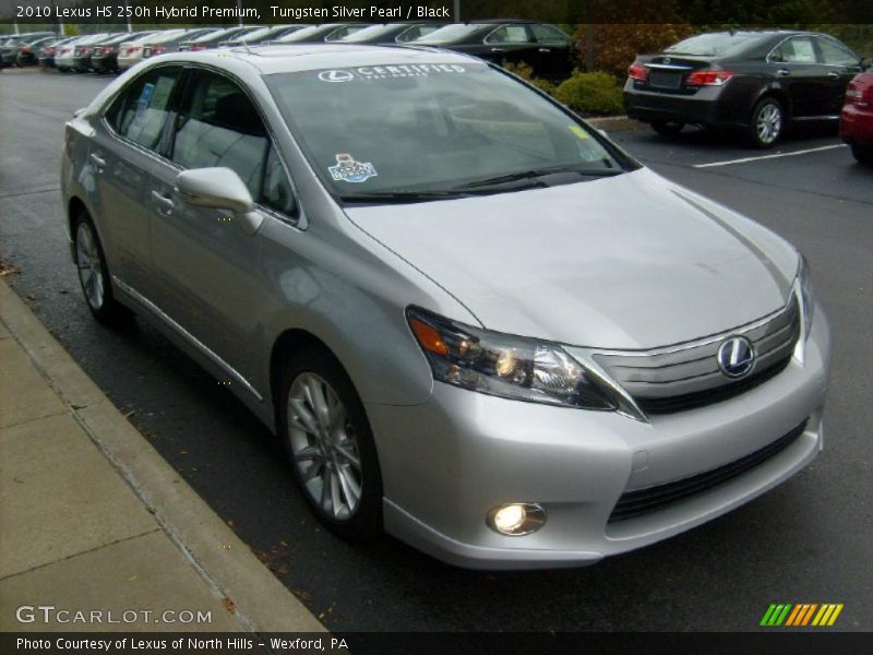 Tungsten Silver Pearl / Black 2010 Lexus HS 250h Hybrid Premium