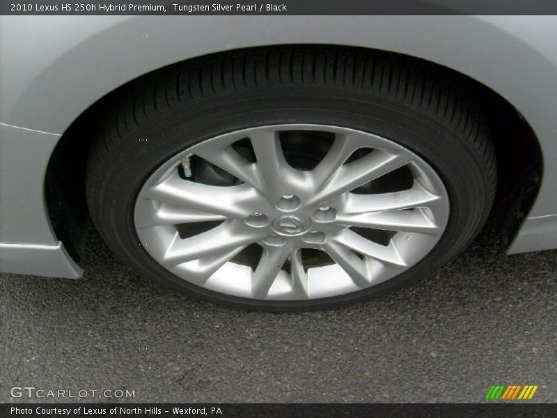 Tungsten Silver Pearl / Black 2010 Lexus HS 250h Hybrid Premium