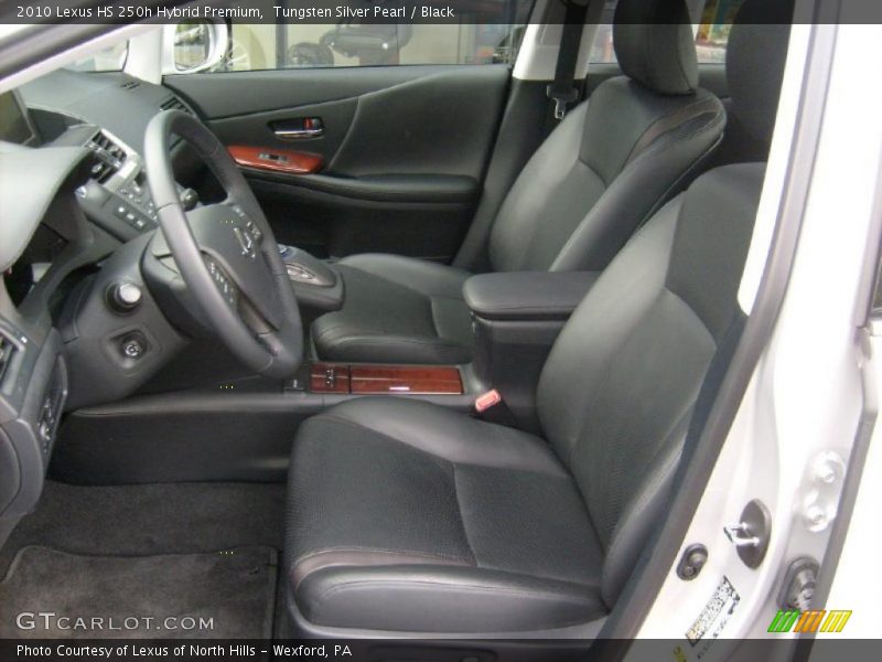 Tungsten Silver Pearl / Black 2010 Lexus HS 250h Hybrid Premium