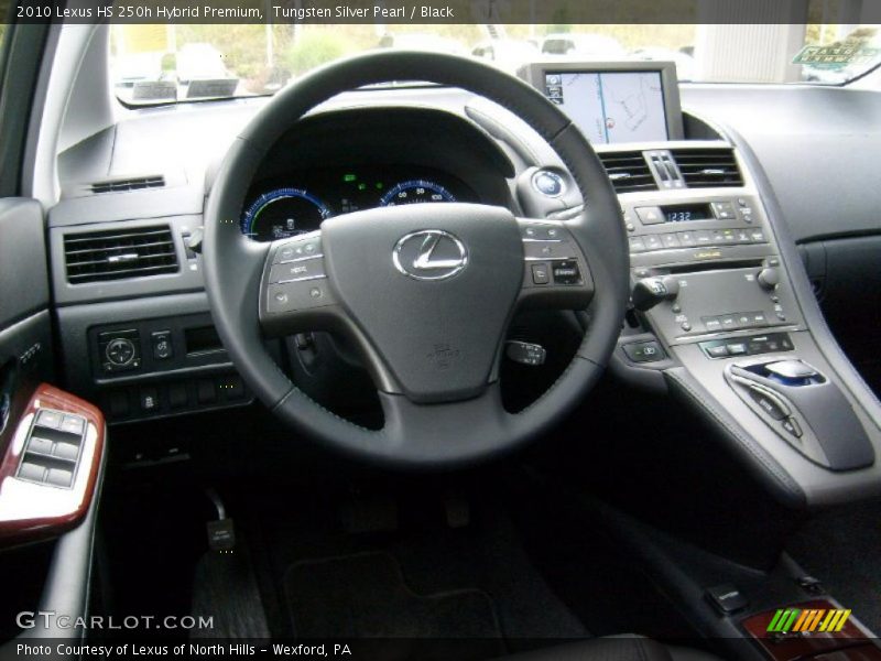 Tungsten Silver Pearl / Black 2010 Lexus HS 250h Hybrid Premium