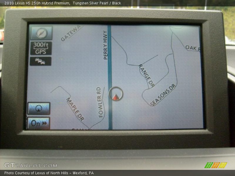 Tungsten Silver Pearl / Black 2010 Lexus HS 250h Hybrid Premium