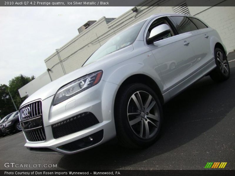 Ice Silver Metallic / Black 2010 Audi Q7 4.2 Prestige quattro