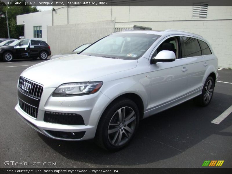 Ice Silver Metallic / Black 2010 Audi Q7 4.2 Prestige quattro