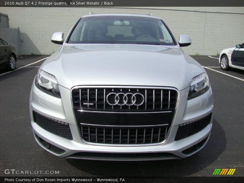 Ice Silver Metallic / Black 2010 Audi Q7 4.2 Prestige quattro