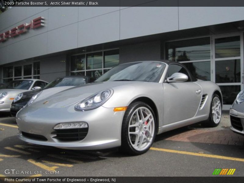 Arctic Silver Metallic / Black 2009 Porsche Boxster S