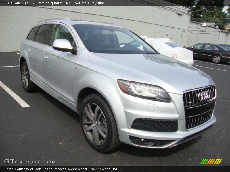 Ice Silver Metallic / Black 2010 Audi Q7 4.2 Prestige quattro