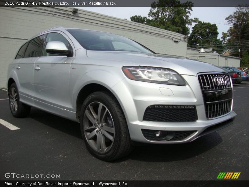 Ice Silver Metallic / Black 2010 Audi Q7 4.2 Prestige quattro