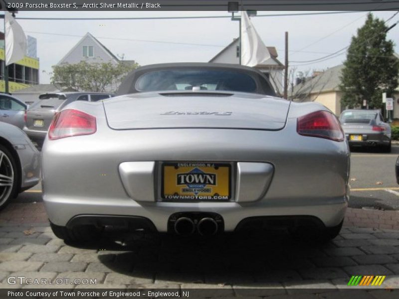 Arctic Silver Metallic / Black 2009 Porsche Boxster S