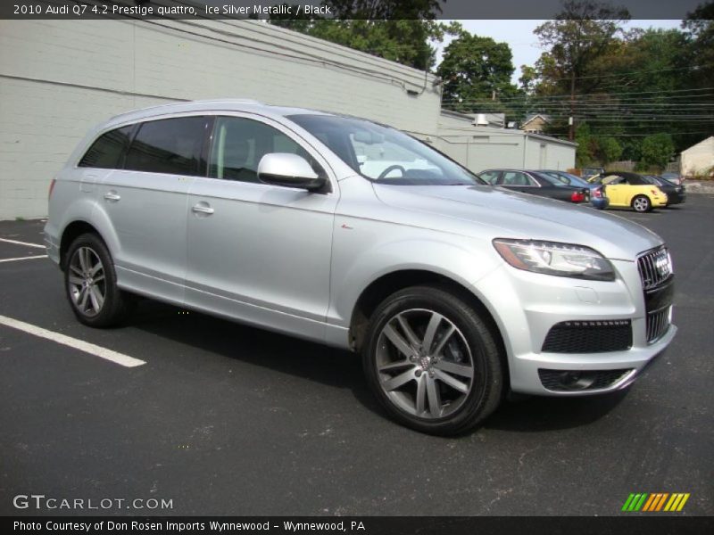 Ice Silver Metallic / Black 2010 Audi Q7 4.2 Prestige quattro