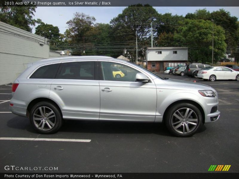 Ice Silver Metallic / Black 2010 Audi Q7 4.2 Prestige quattro