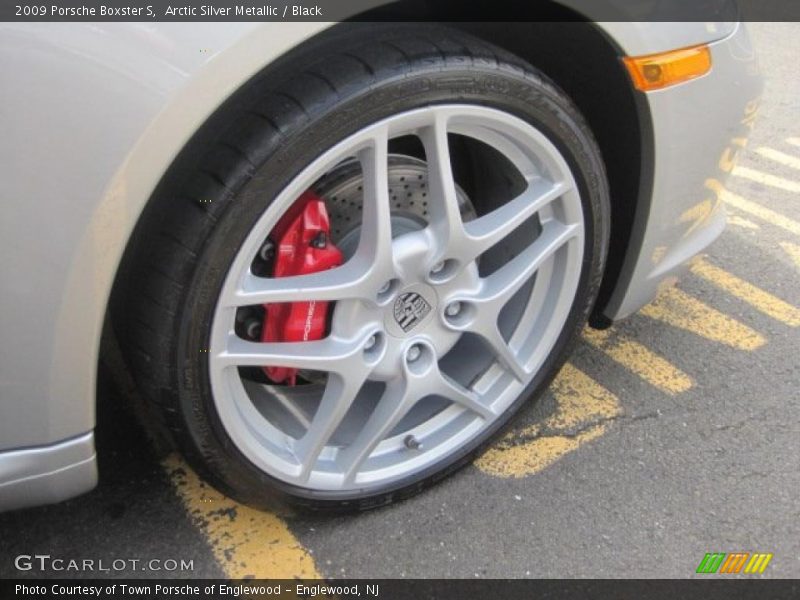 Arctic Silver Metallic / Black 2009 Porsche Boxster S