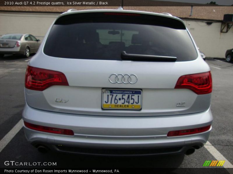 Ice Silver Metallic / Black 2010 Audi Q7 4.2 Prestige quattro