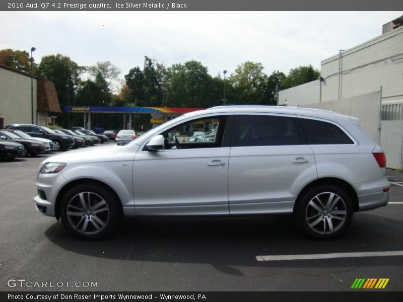 Ice Silver Metallic / Black 2010 Audi Q7 4.2 Prestige quattro