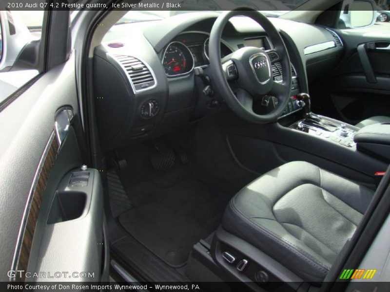 Ice Silver Metallic / Black 2010 Audi Q7 4.2 Prestige quattro