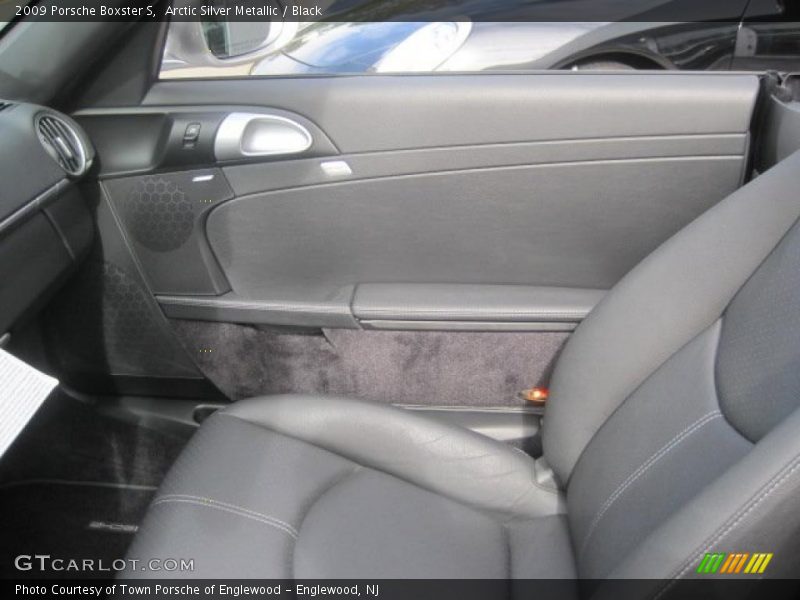 Arctic Silver Metallic / Black 2009 Porsche Boxster S