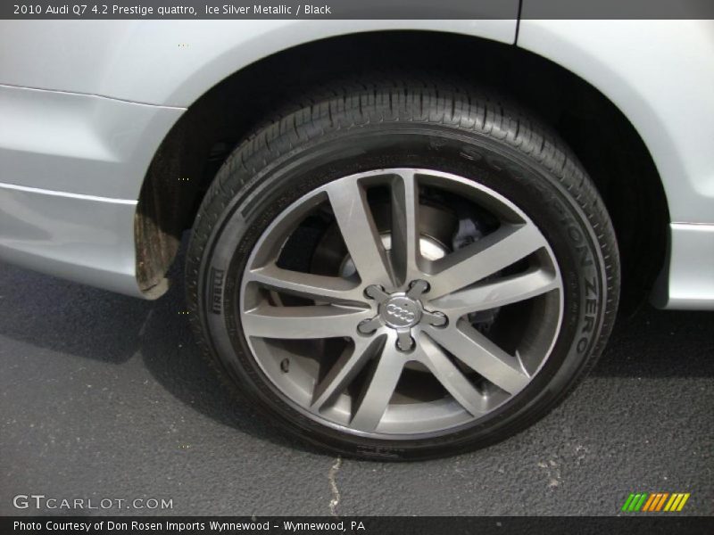 Ice Silver Metallic / Black 2010 Audi Q7 4.2 Prestige quattro