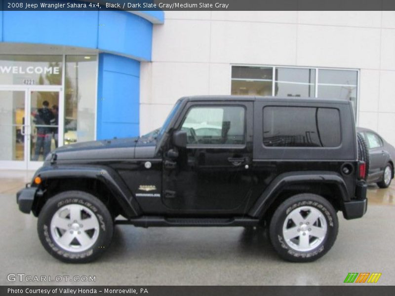 Black / Dark Slate Gray/Medium Slate Gray 2008 Jeep Wrangler Sahara 4x4
