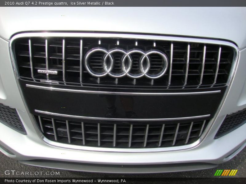 Ice Silver Metallic / Black 2010 Audi Q7 4.2 Prestige quattro