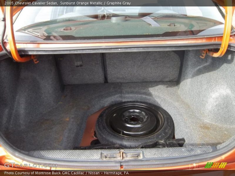 Sunburst Orange Metallic / Graphite Gray 2005 Chevrolet Cavalier Sedan