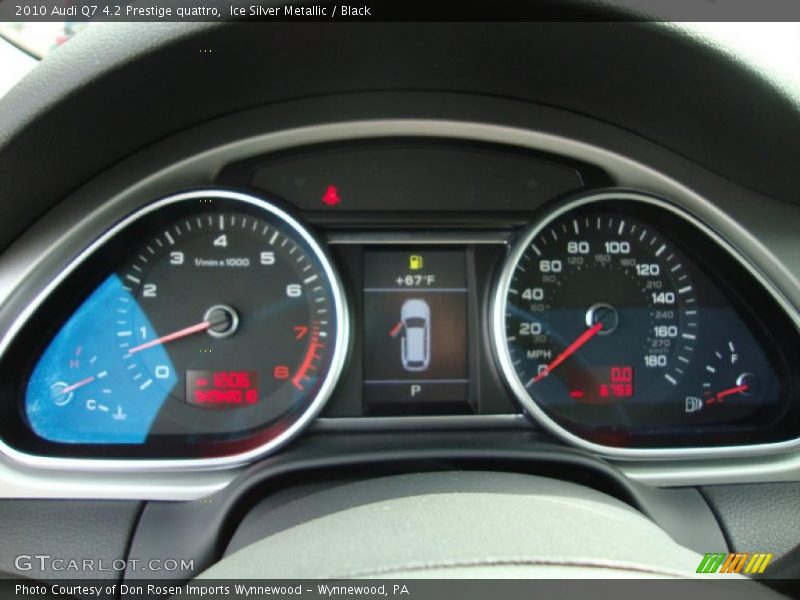 Ice Silver Metallic / Black 2010 Audi Q7 4.2 Prestige quattro