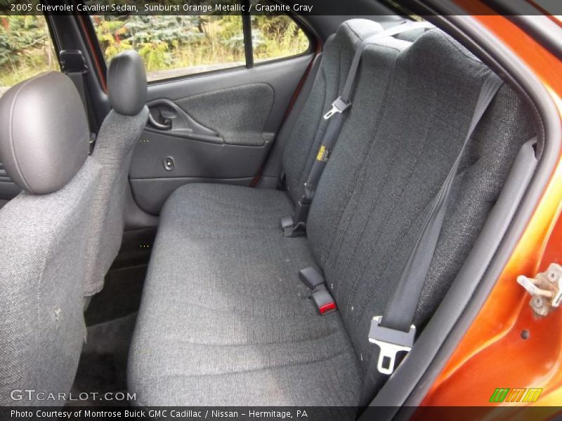 Sunburst Orange Metallic / Graphite Gray 2005 Chevrolet Cavalier Sedan