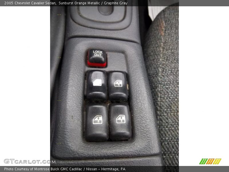 Sunburst Orange Metallic / Graphite Gray 2005 Chevrolet Cavalier Sedan