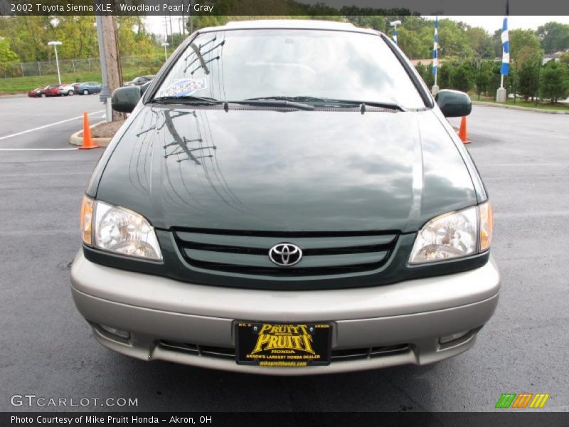Woodland Pearl / Gray 2002 Toyota Sienna XLE