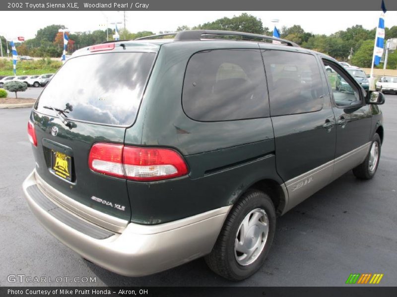 Woodland Pearl / Gray 2002 Toyota Sienna XLE
