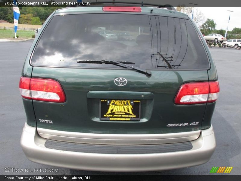 Woodland Pearl / Gray 2002 Toyota Sienna XLE