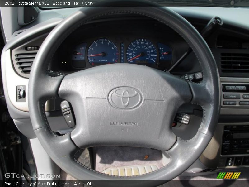 Woodland Pearl / Gray 2002 Toyota Sienna XLE