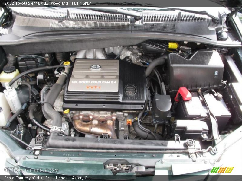 Woodland Pearl / Gray 2002 Toyota Sienna XLE