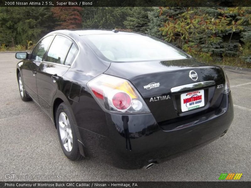 Super Black / Blond 2008 Nissan Altima 2.5 SL