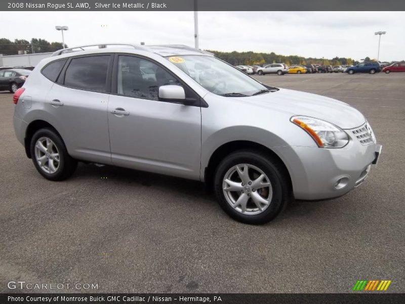 Silver Ice Metallic / Black 2008 Nissan Rogue SL AWD