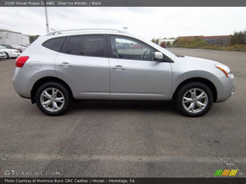 Silver Ice Metallic / Black 2008 Nissan Rogue SL AWD